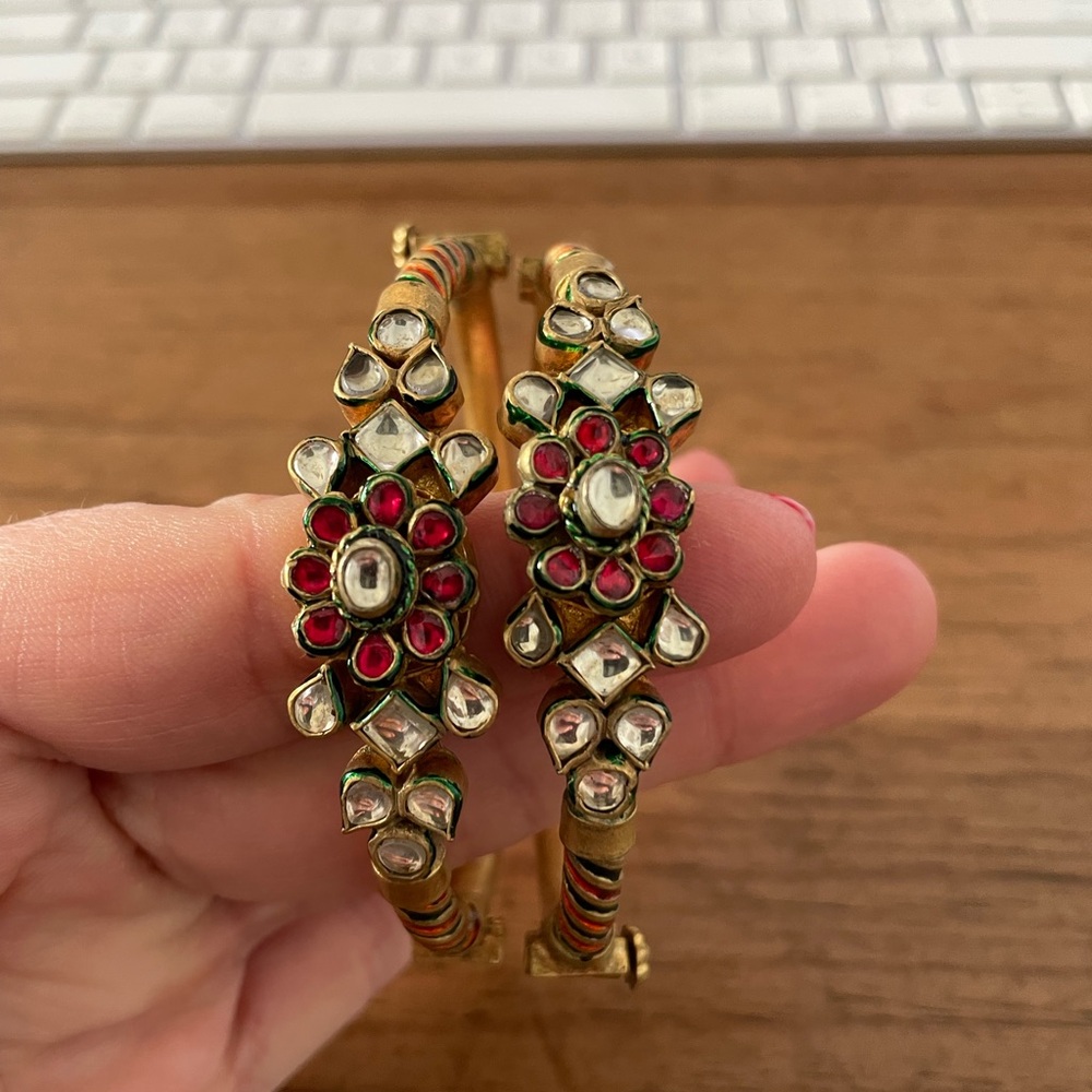 Gold bracelets from India